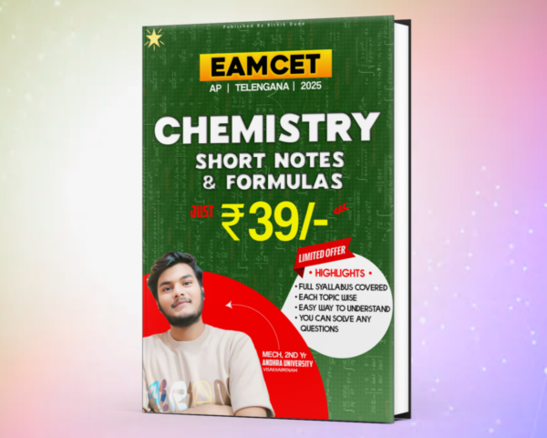 Chemistry Short Notes & Formulas (Eamcet AP&TS)